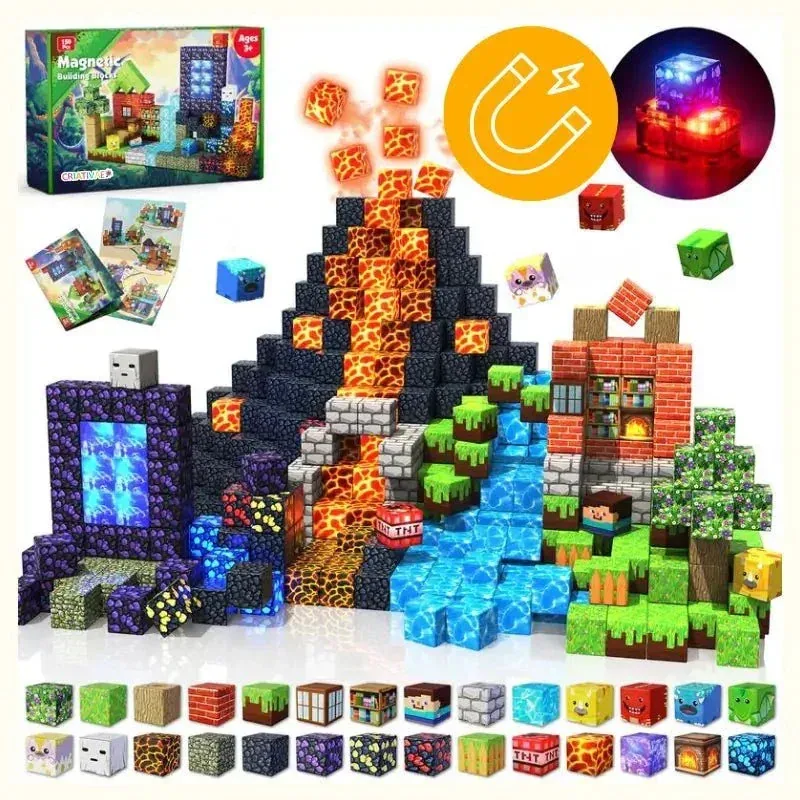 BlocoCraft - Blocos Magnéticos com Luzes — imagem 4
