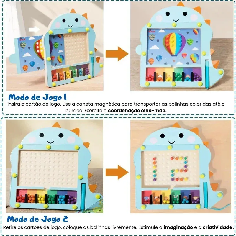 Dinossauro Magnético Montessori — imagem 4