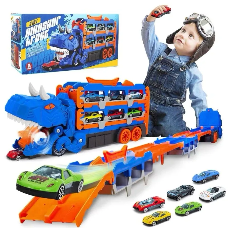 Dino Truck — Caminhão Engolidor Com 6 Carrinhos