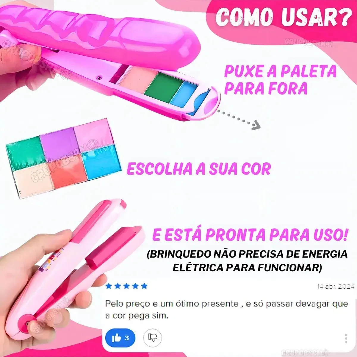 Hair style kids – kit cabelo colorido — imagem 3